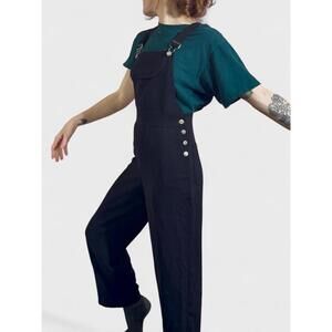 Black vintage dress overalls